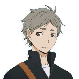 😟 Sugawara Koushi Haikyuu!! Anime, Manga, Haikyuu, Sugawara, Koushi, Karasuno, Voleibol telegram sticker