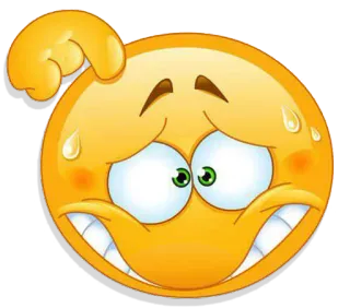 😥 Emoji, Suando, Preocupado, Confuso telegram sticker