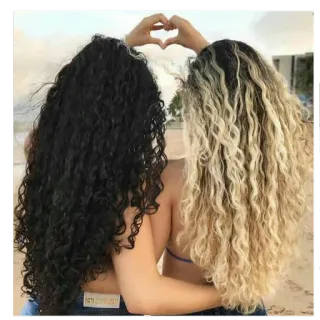 ❤️ women, friends, heart shape, curly hair, beach, friendship telegram sticker