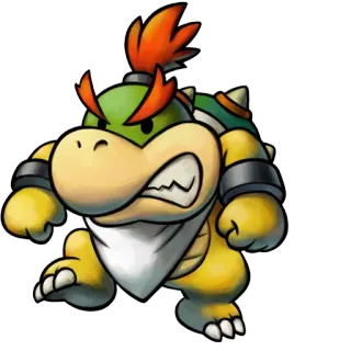 😤 Bowser Jr. Mario Боузер-младший, Марио, Nintendo, видеоигра, персонаж, мультфильм telegram sticker
