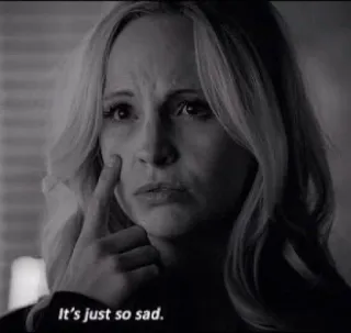 😢 It's just so sad. triste, chorando, preto e branco, mulher, emocional telegram sticker