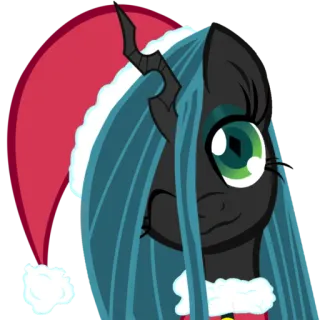 😉 Chrysalis My Little Pony, Chrysalis, Natal, Pônei, Desenho animado, Animação telegram sticker