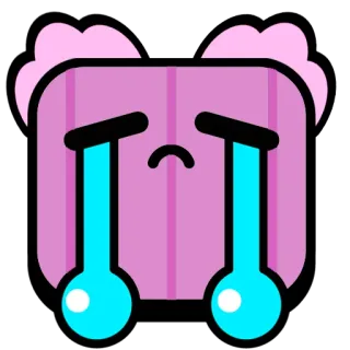 😭 pleurer, triste, émotion, emoji telegram sticker