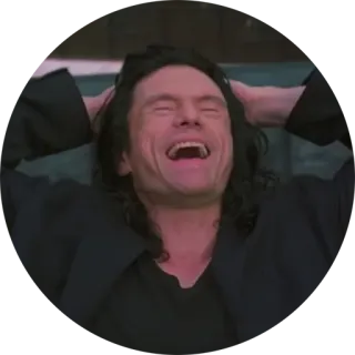 🤣 Tommy Wiseau The Room ภาพยนตร์, หนังคัลท์, ดราม่า, ทอมมี่ ไวโซ, The Room telegram sticker