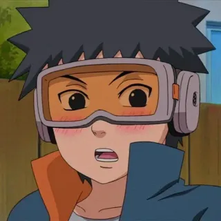🌟 Obito Uchiha Naruto Anime, Naruto, Obito Uchiha, Personnage, Manga, Mignon, Rougir whatsapp sticker