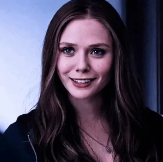 🥂 Elizabeth Olsen อลิซาเบธ โอลเซน, นักแสดง, คนดัง, ผู้หญิง, ภาพเหมือน, ยิ้ม telegram sticker