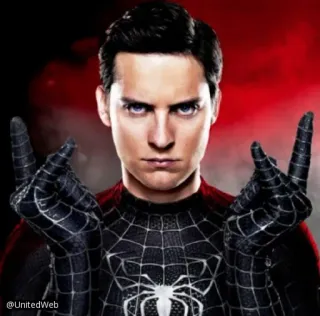 🕷 Spider-Man superhero, marvel, spider, middle fingers, offensive telegram sticker
