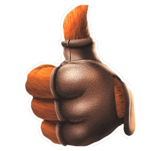 👍 thumbs up, okay, gesture, hand, positive whatsapp sticker
