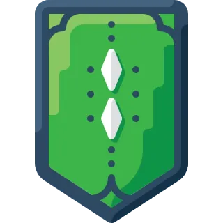 🎖 scudo, verde, simbolo, decorazione telegram sticker