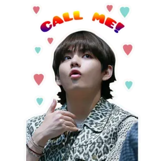 🤳 CALL ME! позвони мне, стикер, человек, любовь, веселье whatsapp sticker