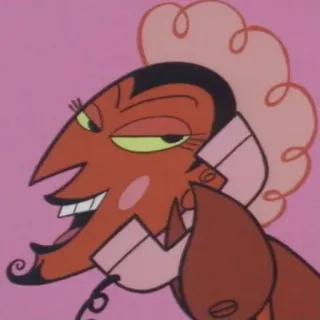 😈 Him Powerpuff Girls cartoon, devil, villain, him, powerpuff girls, evil telegram sticker
