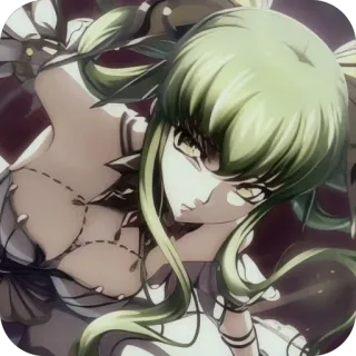 🫥 C.C. Code Geass whatsapp sticker