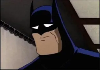☹️ Batman superhero, DC Comics, Batman, comic book telegram sticker