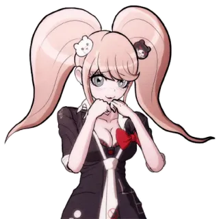 😻 Junko Enoshima Danganronpa Anime, Manga, Postać, Dziewczyna, Junko Enoshima, Danganronpa, Rozpacz telegram sticker