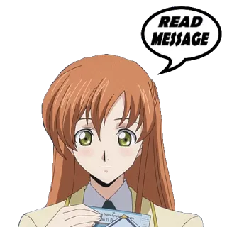 📨 READ MESSAGE anime, message, cartoon telegram sticker