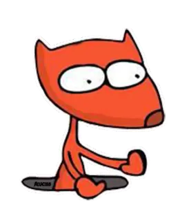 😳 ALUICSS chat, dessin animé, drôle, animal, orange, fantaisiste telegram sticker