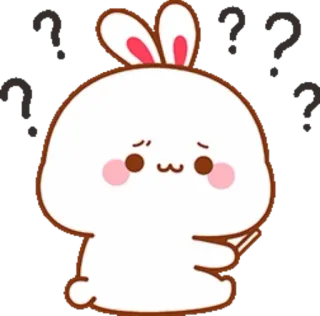 🐰 bunny, rabbit, cute, cartoon, kawaii telegram sticker