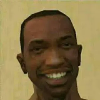 😁 CJ Grand Theft Auto: San Andreas CJ, Grand Theft Auto, San Andreas, video game, karakter whatsapp sticker