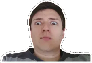 😳 homem, rosto, expressão, retrato, meme whatsapp sticker