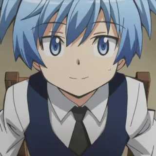 😄 Nagisa Shiota Assassination Classroom anime, manga, assassination classroom, nagisa shiota, character telegram sticker