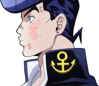 😳 Josuke Higashikata JoJo's Bizarre Adventure anime, manga, josuke, jojo, embarrassed telegram sticker