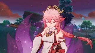 🌟 Yae Miko Genshin Impact Anime, Game, Genshin Impact, Yae Miko, Nhân vật whatsapp sticker