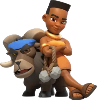 🐐 game, fantasy, cartoon, ram, character telegram sticker