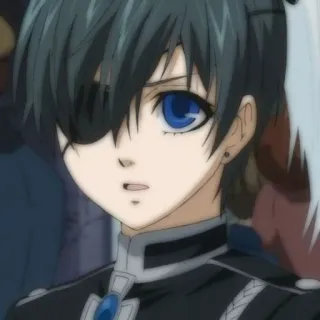 🗝 Ciel Phantomhive Black Butler Anime, Manga, Ciel Phantomhive, Black Butler whatsapp sticker