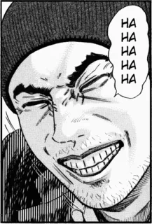 😂 HA HA HA HA HA HA Mann, lachend, Manga, fröhlich, Comic telegram sticker