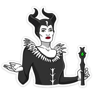 👸 Maleficent Bösewicht, Magie, Disney, Fantasy, Charakter, Maleficent telegram sticker