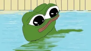 🥹 Pepe the Frog pepe, grenouille, mème, mème internet, dessin animé whatsapp sticker