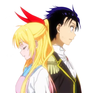 ❤ anime, couple, love, relationship, cartoon telegram sticker
