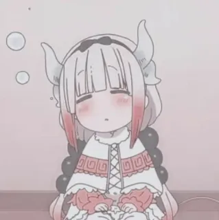 🎀 Kanna Kamui Miss Kobayashi's Dragon Maid 动漫, 龙, 可爱, 卡哇伊, 漫画, 康娜卡姆依 telegram sticker