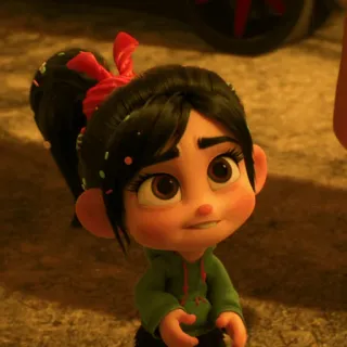 🥨 Vanellope Wreck-It Ralph Vanellope, Detona Ralph, Disney, Personagem, Menina, Desenho animado whatsapp sticker