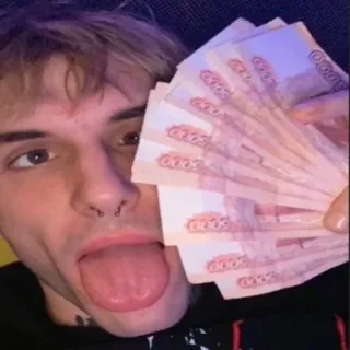😎 dinheiro, grana, rublos, riqueza, finanças, moeda telegram sticker