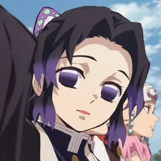 😒 Shinobu Kocho Demon Slayer 애니메이션, 캐릭터, 귀멸의 칼날, 코쵸우 시노부, 만화 telegram sticker