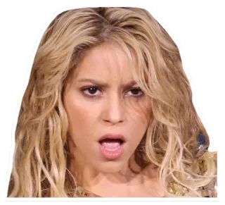 😧 Shakira shakira, cantora, retrato, mulher, celebridade telegram sticker