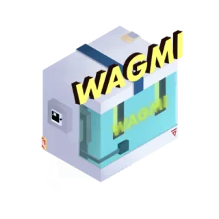 👀 WAGMI WAGMI, crypto, mème, argot internet telegram sticker