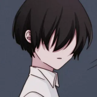 ⛓ anime boy, manga, emo, portrait telegram sticker