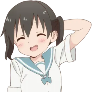 😅 anime, girl, cute, happy telegram sticker
