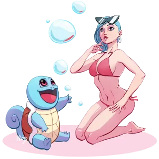 Girls&Pokemon (@stickerssave) telegram stickers