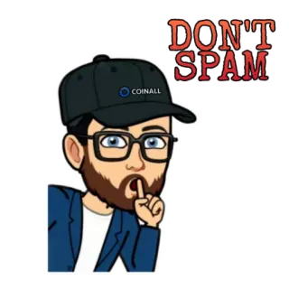 🤫 DON'T SPAM no spam, spam, Bitmoji, digital, comunicación whatsapp sticker