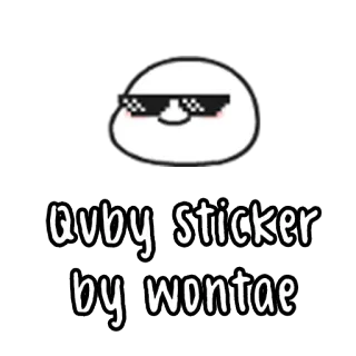Quby by @wontae whatsapp stickers