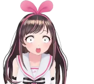 🌸 Kizuna AI garota anime, chocada, kawaii, vtuber, Kizuna AI, youtuber virtual telegram sticker