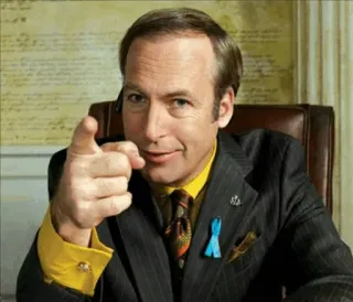 👍 Saul Goodman Better Call Saul lawyer, tv show, character, bob odenkirk, better call saul telegram sticker