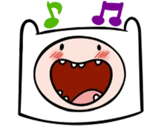 😃 Finn Adventure Time cartoon, character, finn, adventure time, animated telegram sticker