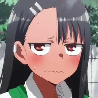 😕 Nagatoro Don't Toy with Me, Miss Nagatoro 애니메이션, 만화, 나나시, 캐릭터, 귀여운, 만화, 소녀 telegram sticker