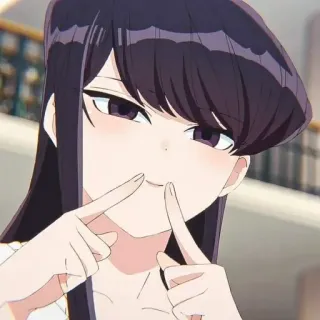 💈 Komi Shouko Komi Can't Communicate Аниме, Коми, Кавай, Манга, Милый telegram sticker