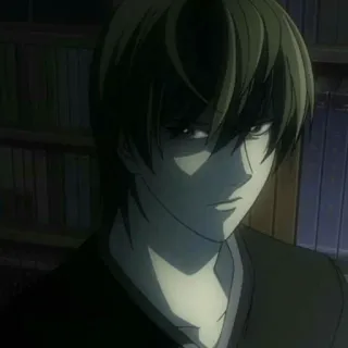⚖ Light Yagami Death Note Anime, Manga, Protagoniste, Intellectuel, Kira telegram sticker