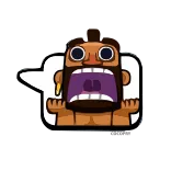😱 cartoon, character, scream, expression, excited, shocked telegram sticker